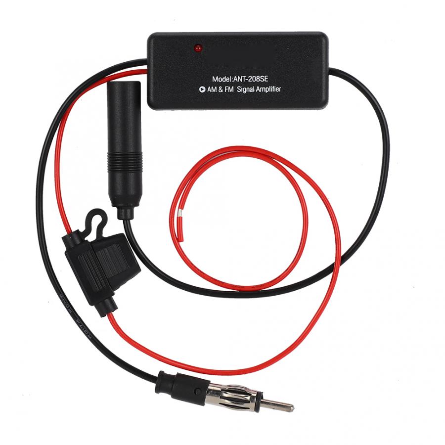 AM FM Radio Antenna Amplifier with Magnetic Ring and Strong Anti-Interference for Noise Removal