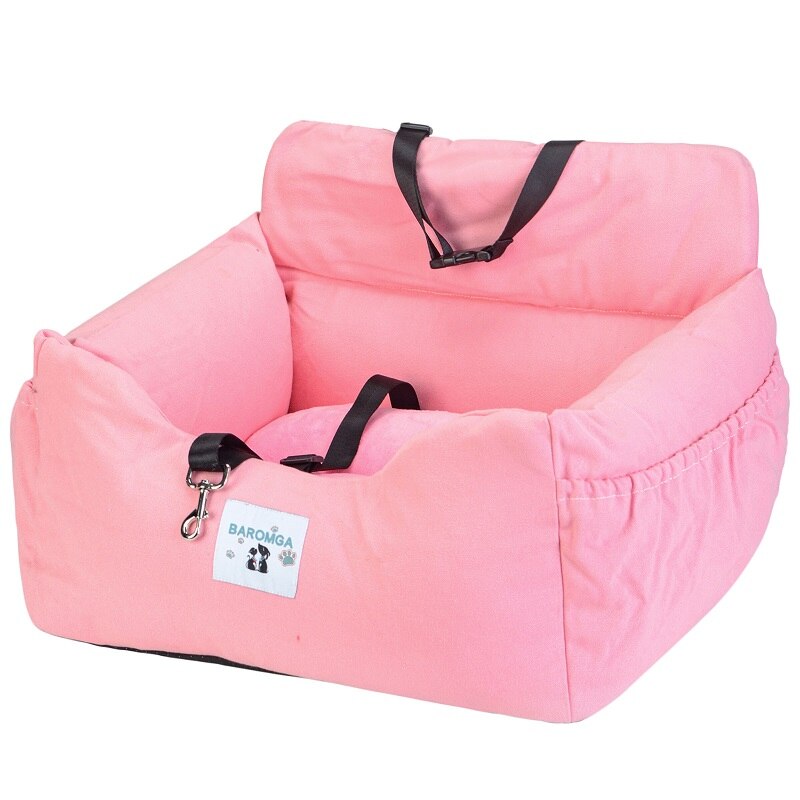 Coche perrera coche interior doble uso perrera perro perrera con lecho de perro puede ser desmontado para coche co conductor de viaje: 2