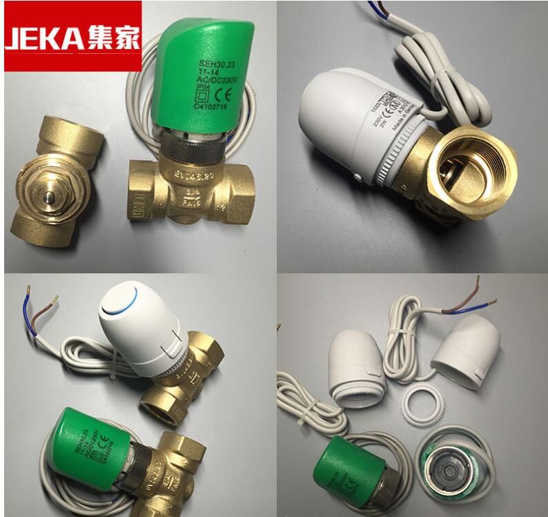 230V NO NC electric thermal actuator valve head for thermostat manifold underfloor heating radiator normally opened closed