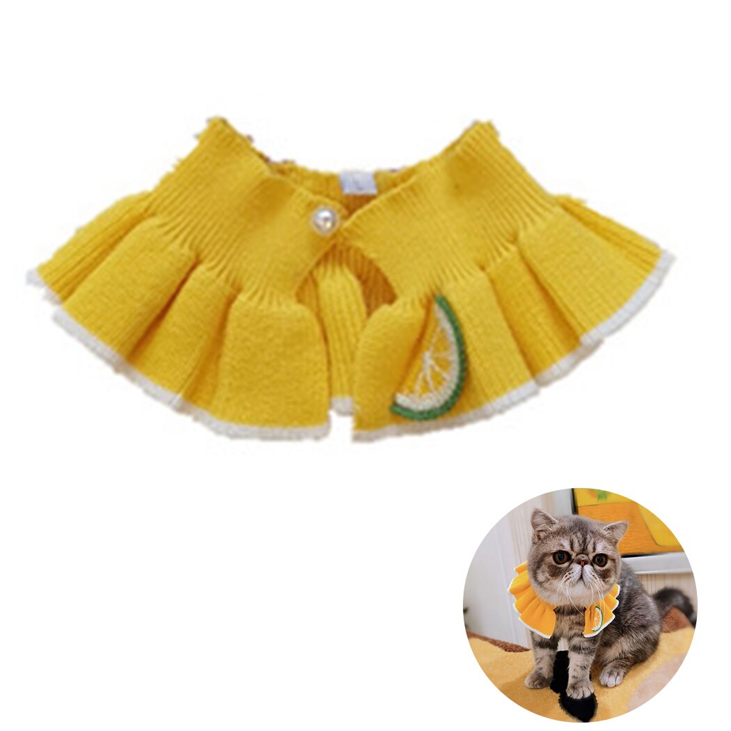 1szt. zwierzę domowe pies Kot śliniaczki pies Bandana śliniaczki szalik Słodkie obroże dla mały psy Neckerchief śliniaczek zwierzęta domowe psy koty Akcesoria: żółty