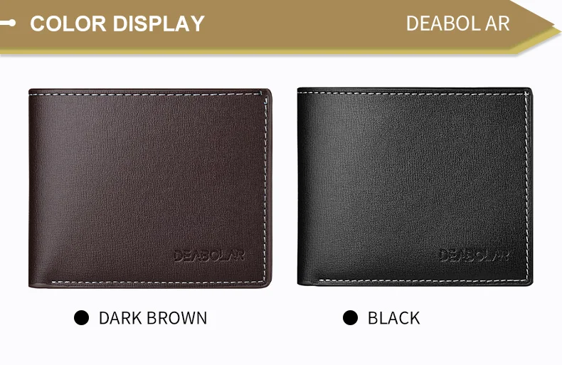 Pu lær menn kort lommebok tynn stil sammenleggbar unge menn kredittkortholder lommebok carteras plegables para hombre carteira