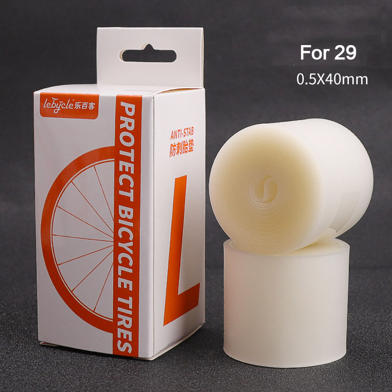 Ceinture anti-crevaison de vélo 26 "27" 29 "700C, doublure de pneu de vélo, protecteur de chambre à air, réparation de vélo de route et de montagne, tampon de bande de couteau: BLEU CIEL