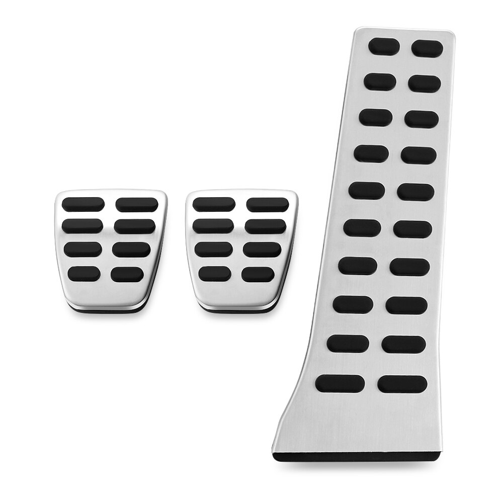 Car-styling Brake Accelerator clutch Pedal cover Case for Hyundai ix35 Sonata 8 Mistra i35 Santa Fe auto accessories: Steel MT 3pcs