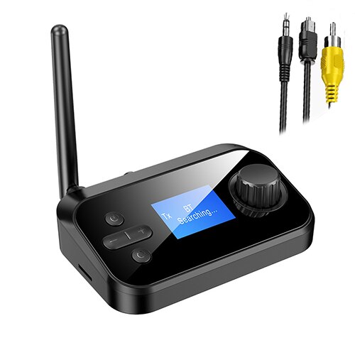 Bluetooth 6.0 Zender Ontvanger - Draadloze Audio Adapter 100M Bereik Met 3.5mm Jack