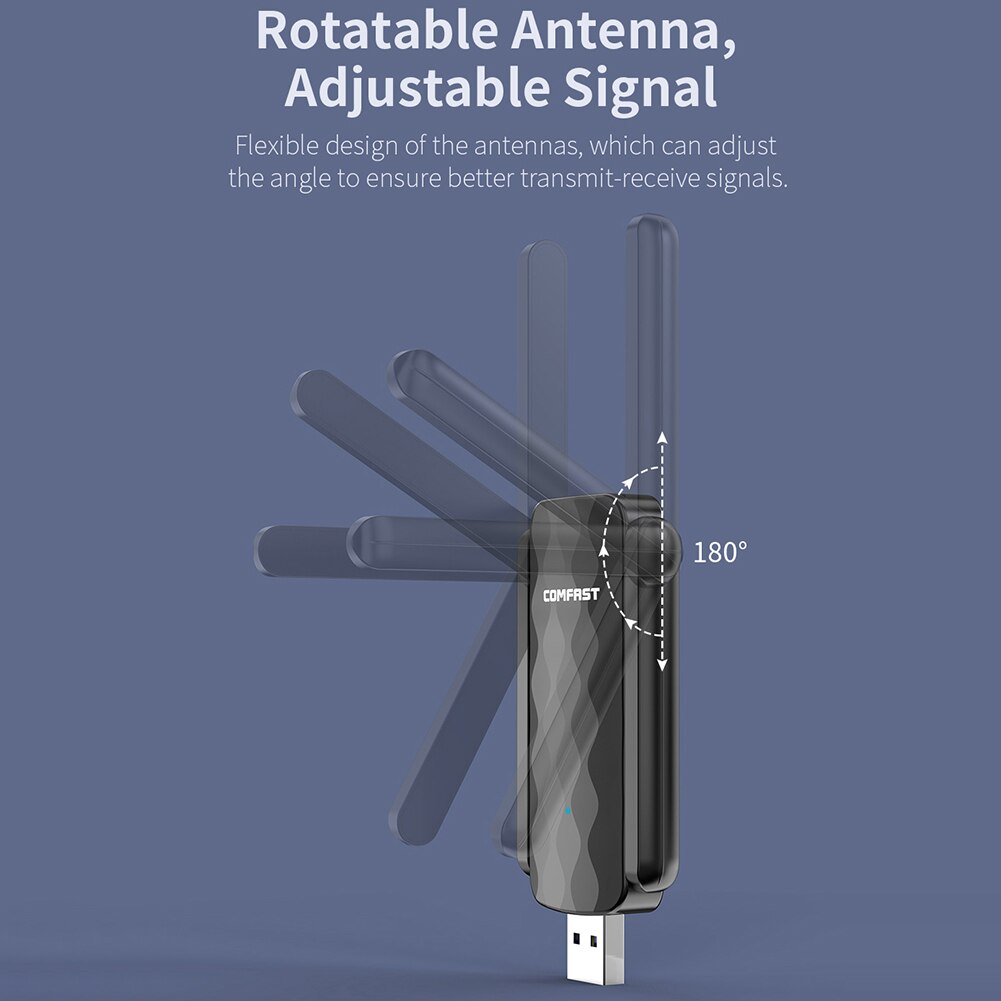 COMFAST CF-827F 2,4G 300Mbps Drahtlose Netzwerk Karte WIFI Erhalt Adapter hoch Energie USB Empfänger Netzwerk Karte