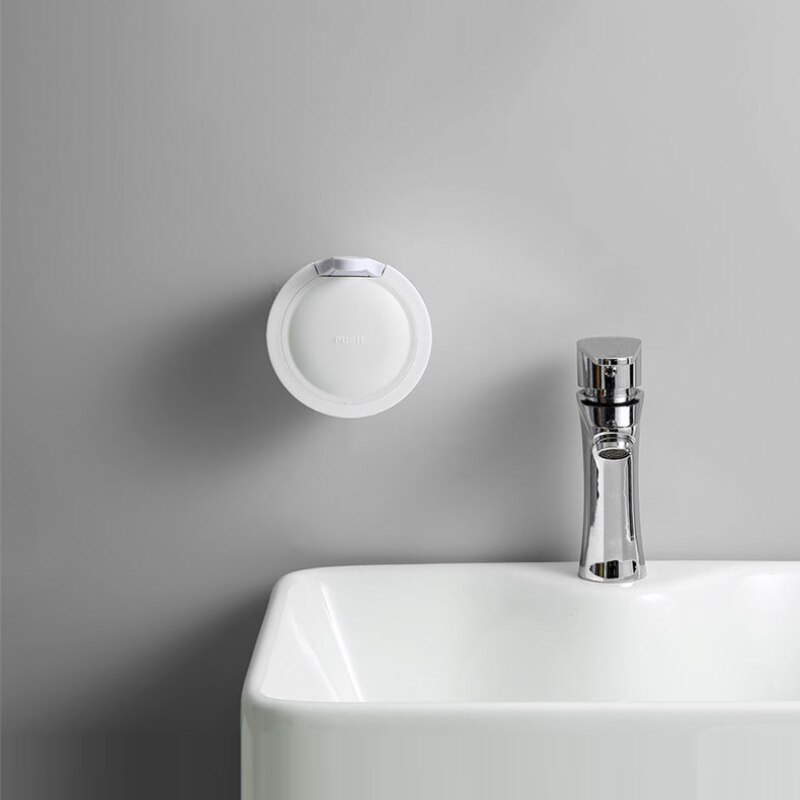 Petit distributeur de savon liquide mural de 350ml, lotion sans poinçon, liquide de lavage, shampoing, bouteille d'eau