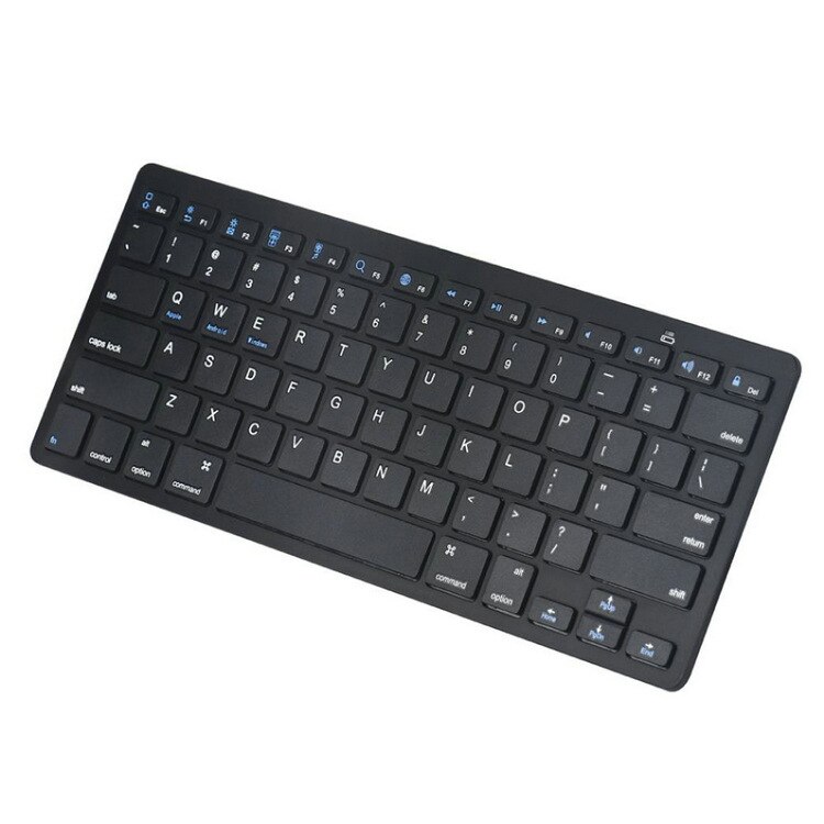 Ultra-Slim Wireless Bluetooth Keyboard for Samsung tablet Smart phone Huawei Android Windows System: Black