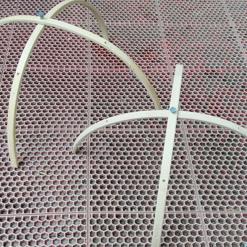 Houten babymobielhanger, babybedmobielhangerframe, mobiele doe-het-zelf babymobielhouder in natuurlijk hout, babybel