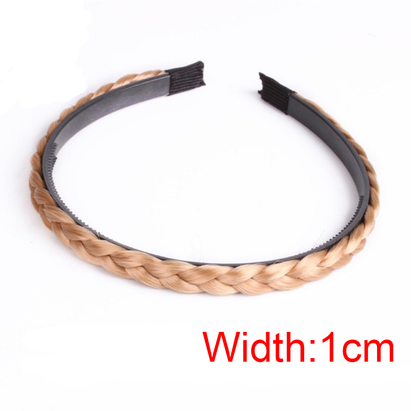 Meisjes Haarband Fishbone Gevlochten Pruik Twist Vlecht Haarband Hoofdband Haarspeld Bohemen Antislip Hoofdtooi Bridal Vrouwen Haar Accessoires: Black
