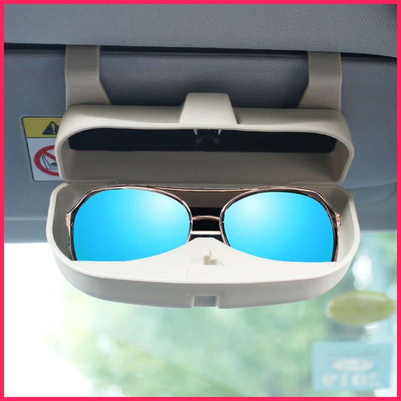 En lille skift brille sag organisator kasse solbriller holder opbevaringslommer til renault koleos til jeep kompas til equinox