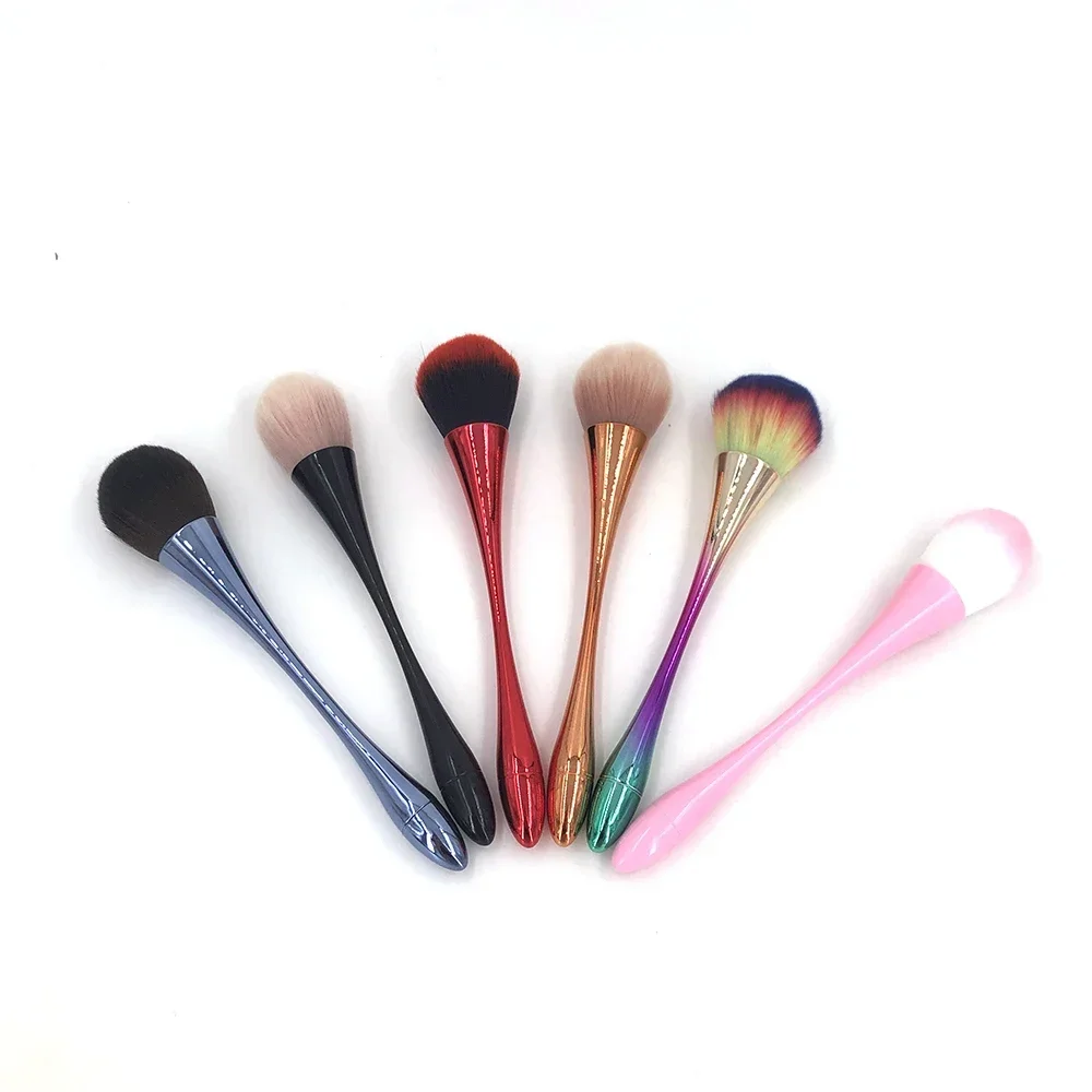Brocha para colorete en polvo de oro rosa, brocha de maquillaje , cosmética grande para cara, brocha colorete, herramienta de maquillaje