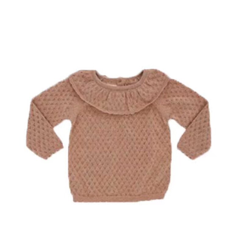 En Stock automne enfant en bas âge fille pull vêtements d'hiver évider doux tricoté pull noël bébé vêtements haut chandails: 2 / 100CM