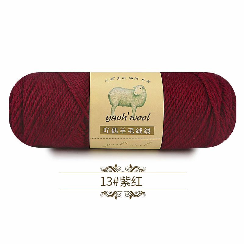 Fio grosso de lã para tricô manual DIY, fio de cashmere, crochê de lã, suéter macio, chapéu, linha cachecol, 100g/rolo
