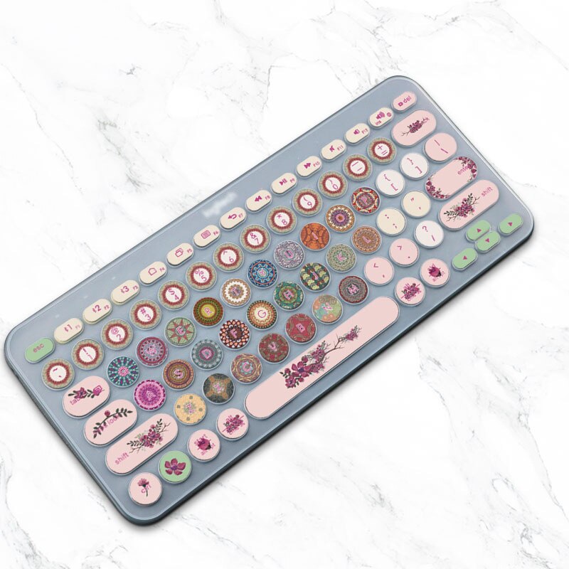 Housse de clavier sans fil pour Logitech K380, étui en Film Silicone souple et fin, coloré US, en coréen et en anglais