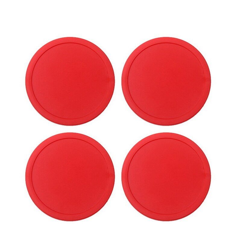10 stück heim-airhockey, 75mm rote ersatz-rund-airhockey-hotdogs, robuste airhockey-hotdogs für spieltische, zubehör