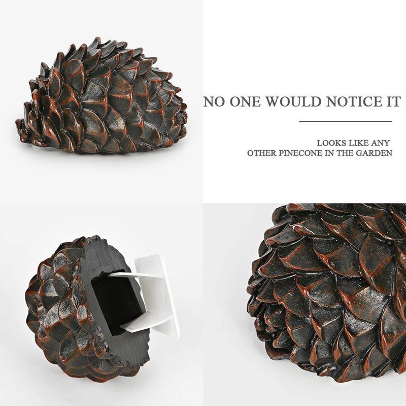 Coffre-fort à clé cachée 9x10Cm, coffre-fort à cône de pin pour l&#39;extérieur, clés de rangement Camouflage, décoration de jardin, clé de rechange secrète, sécurité de la maison