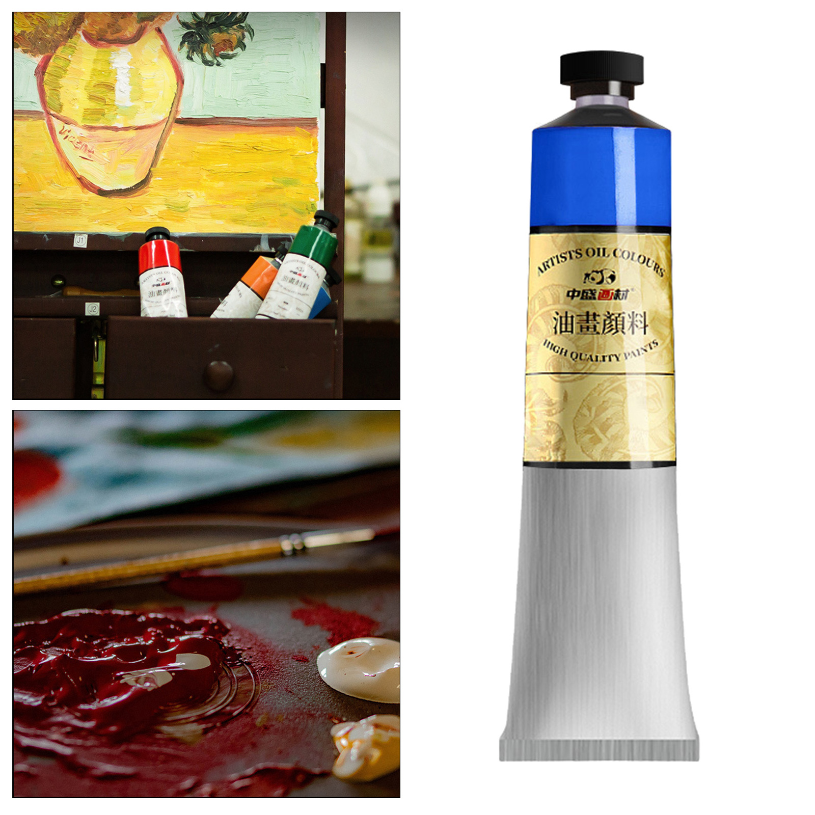 170ml Oil Paint Pigment for Artist Oil Painting Drawing Art Color Paint Supplies: Blue