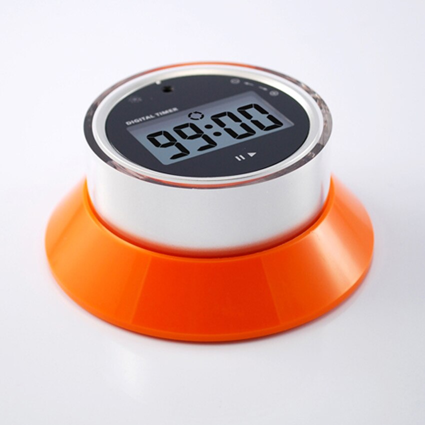 Kitchen Refrigerator Magnetic Timer Rotary Timing Reminder Countdown Alarm Clock ABS Round Digital Timer Schedule Management