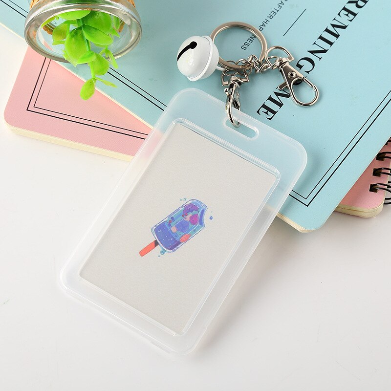 Bank Credit Card Holder Card Cover Cartoon Cute Student Bus ID Card Cover Bag Women Men Keychain Card Case Kids: 11