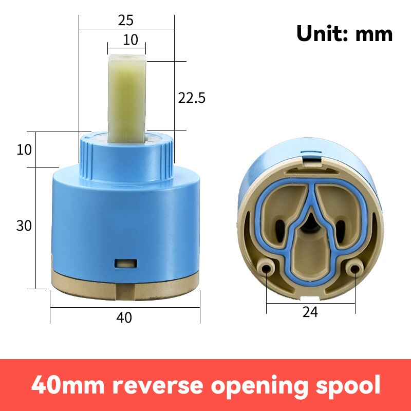 Faucet Valve Core Standard Ceramic Cartridge Replacement Parts for Faucet Valve Shower Valve Core Water Mixer Faucet Splitter: 11