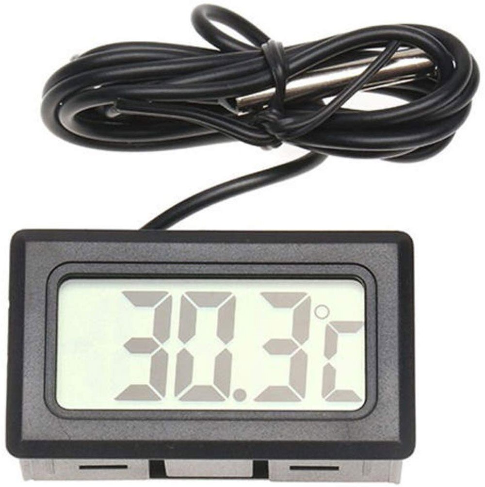 Mini LCD Digitale Thermometer voor Vriezer Temperatuur-50 ~ 110 graden Koelkast Koelkast Thermometer indoor outdoor Sonde 1M 2M