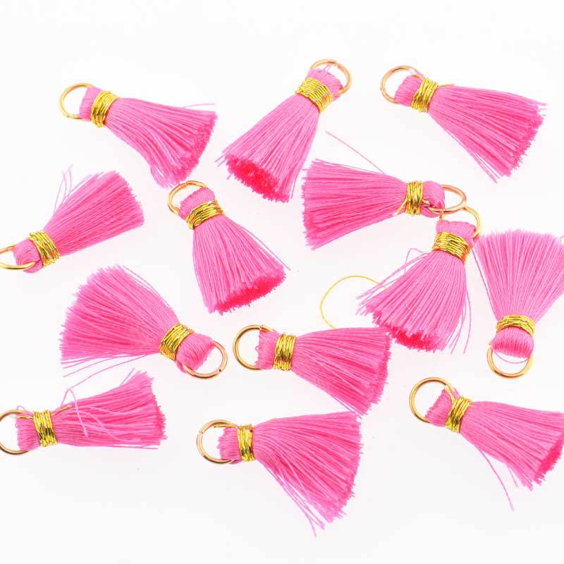 30PCS Mini Polyester Silk Tassel DIY Boho Jewelry Making Supplies Bracelet Necklace Finding Fringe Trim Pendants Small Tassels: 05