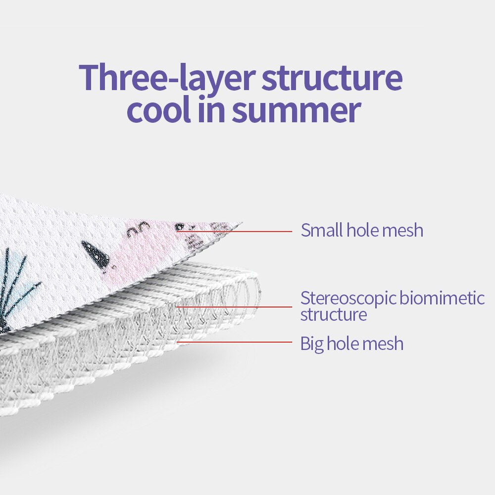 Sunveno Baby Stroller Accessories Comfortable Cool Baby Stroller Liner General Seat Cushion Kids Pushchair Cushion Stroller Pad