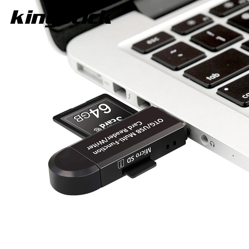 Kaartlezer Otg Usb 2.0 Memory Card Reader Pen Drive Voor Sd/Tf Card Adapter Cardreader Met retail Pakket