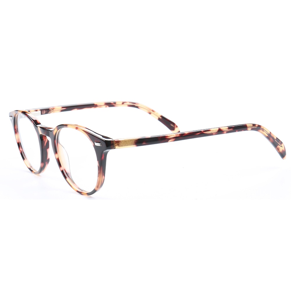 Women Round Stylish Retro glasses frames men eyeglass frame Tortoise Eyeglasses frames Striped light Acetate eyewear