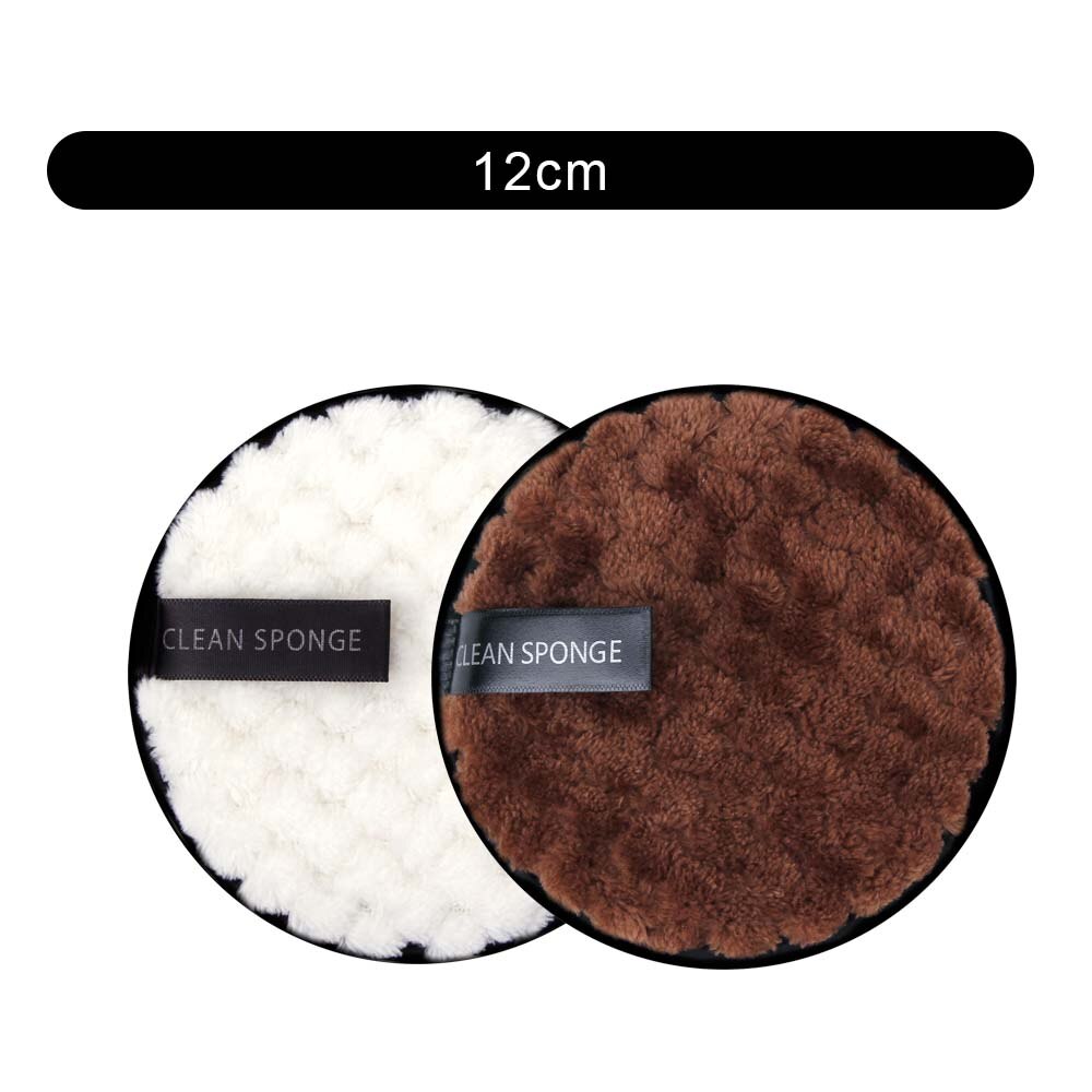 1/2 pces removedor de maquiagem reutilizável almofadas rosto lavagem toalha limpeza disco microfibra pano removedor reutilizável juntas removedor de maquiagem sopro: 2pcs Set 3