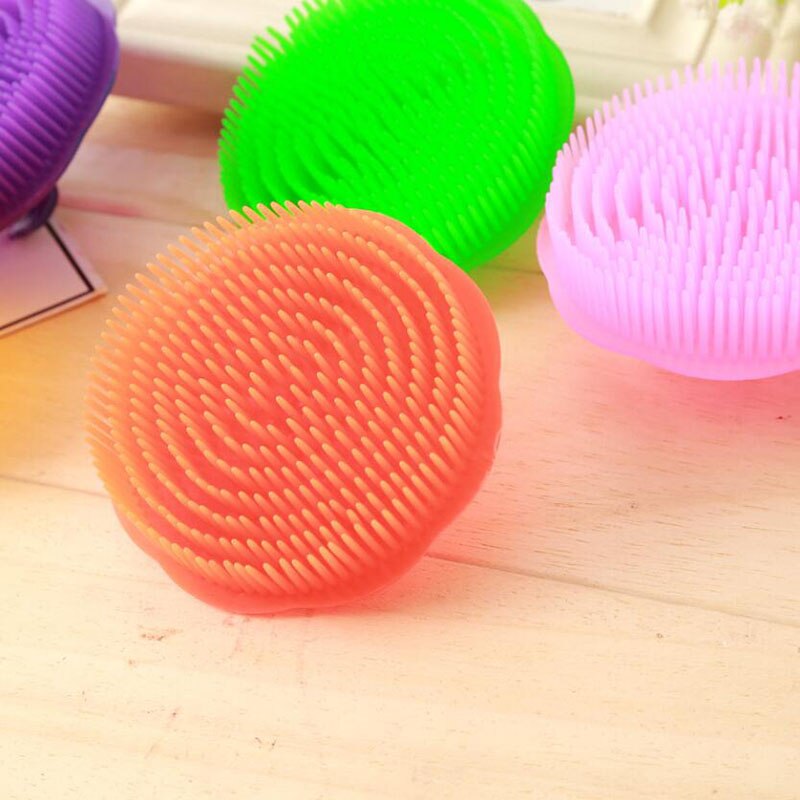 Brosse de bain ronde pour chien et chat, produits pour animaux de compagnie, peigne mignon, belle fourrure, dispositif de Massage, toilettage, brosse à poils colorés