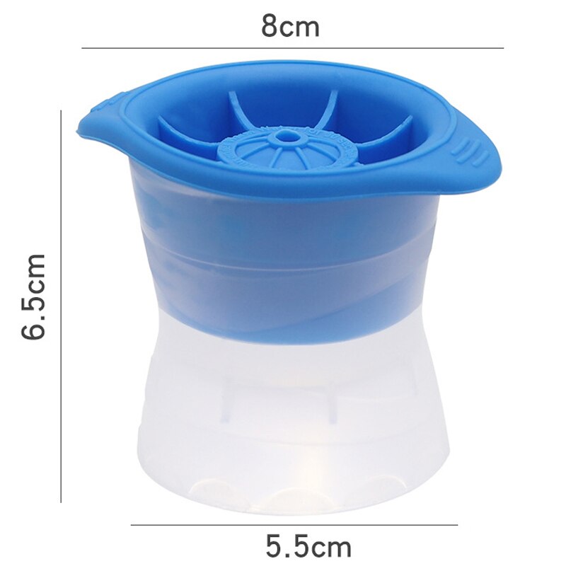 Silicone Sphere Ice Cube Mold Kitchen Melting DIY Ice Ball Round Making Mould