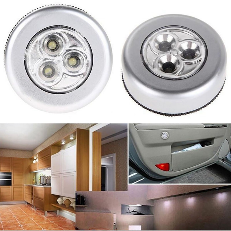 3 LED Touch Push Light Self-Stick On Click Battery... – Vicedeal