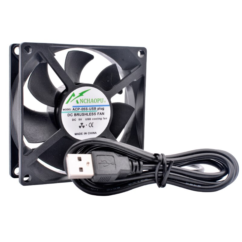 40mm 50mm 60mm 70mm 80mm 92mm 120mm DC5V conector USB ventilador de refrigeración silencioso para DIY enrutador de refrigeración juego TV box fuente de alimentación