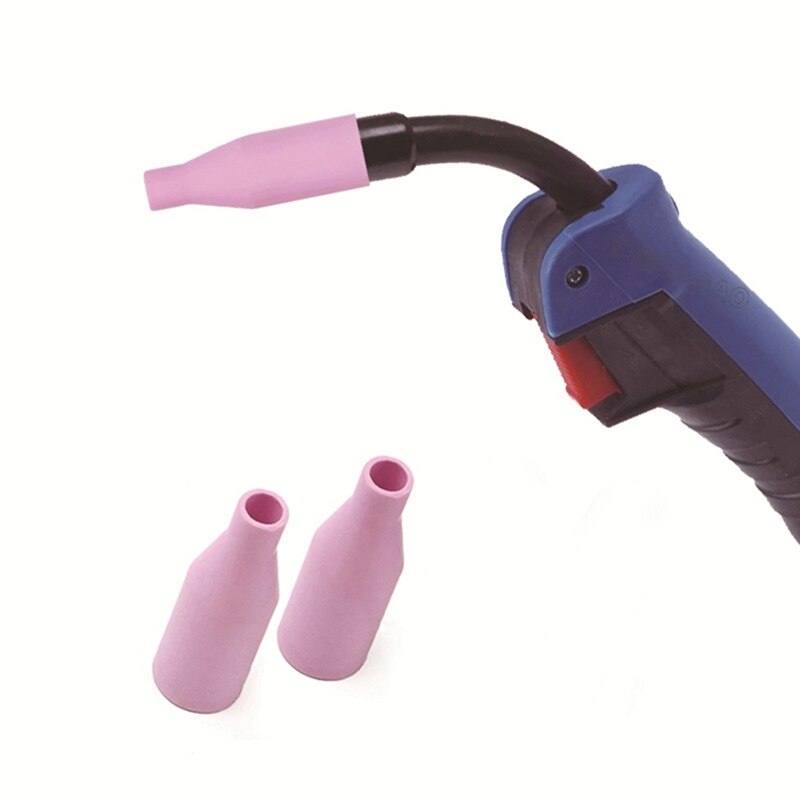 MIG Welding Torch MB15 AK15 Ceramic Conical Nozzle 10Pcs Pack for Binzel Torch Torch Gas Ceramic Nozzle