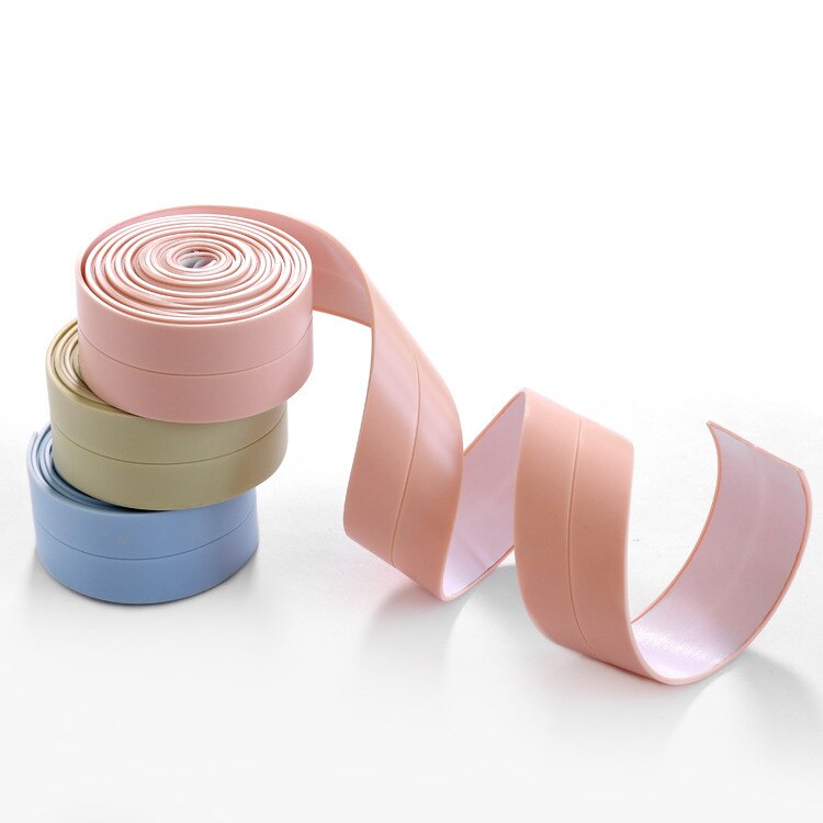 1pc 3.2m zelfklevende badwand afdichtingsstrip wastafel rand keukengereedschap schimmelplek