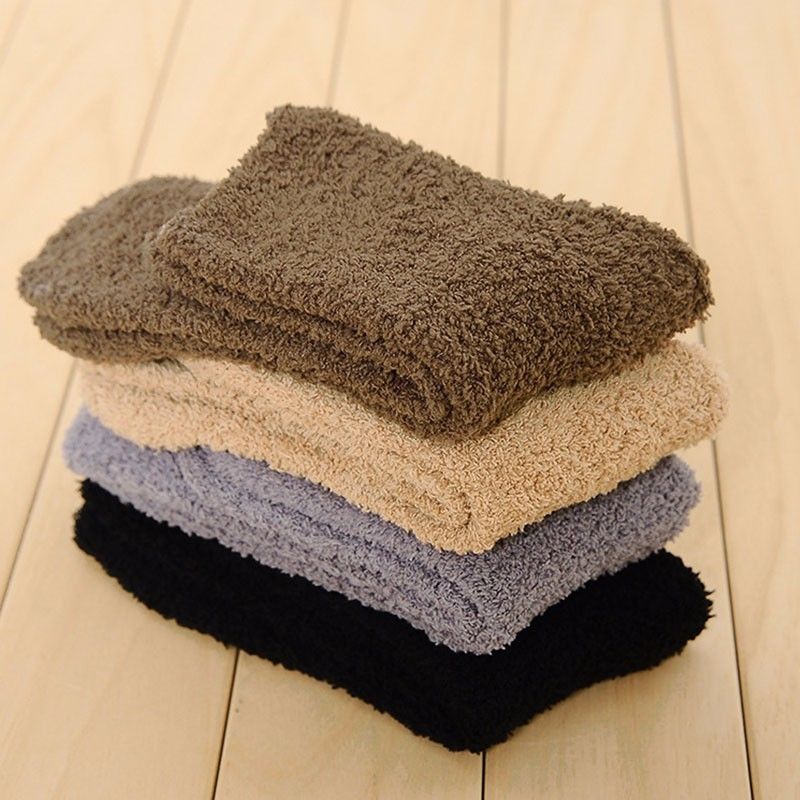Fluffy Super Cozy Cashmere Velvet Soft Socks Thicken Winter Warm Bed Floor Home Slipper Sock Men Women Unisex