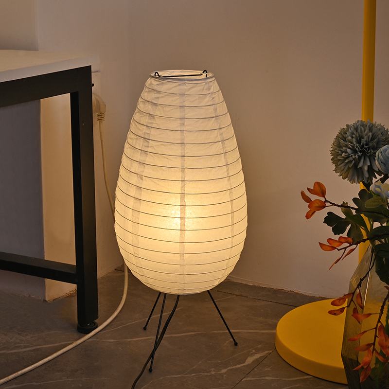 Nogy Noguchi Stijl Lamp Rijstpapier Vloerlamp Retro Creatieve Bedlamp Geschikt Voor Decoratie Van Studie/Slaapkamer/Woonkamer