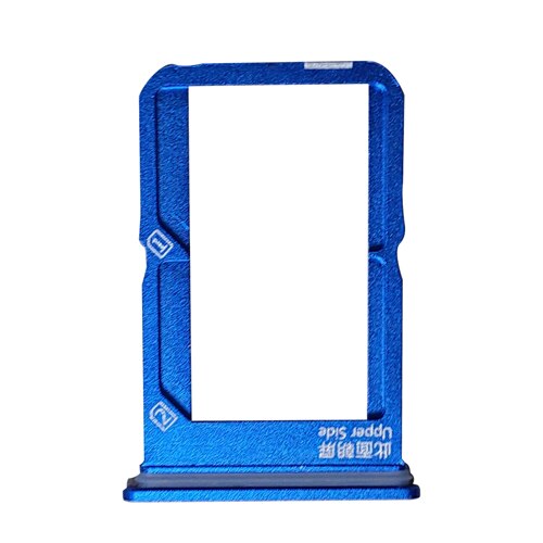 SIM Kaart Lade + SIM Card Tray voor Vivo iQOO: Blauw