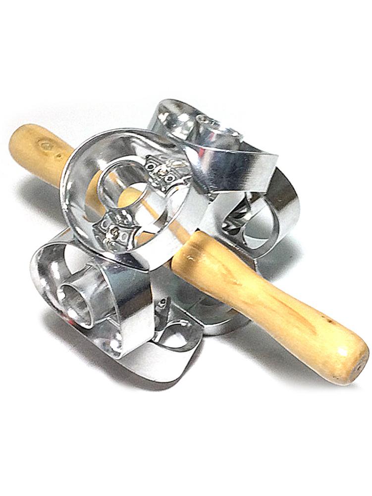 Mögel roterande doughnut cutter maker form bakverk deg metall bakvals köksredskap bred applikation lätt att använda långvarig