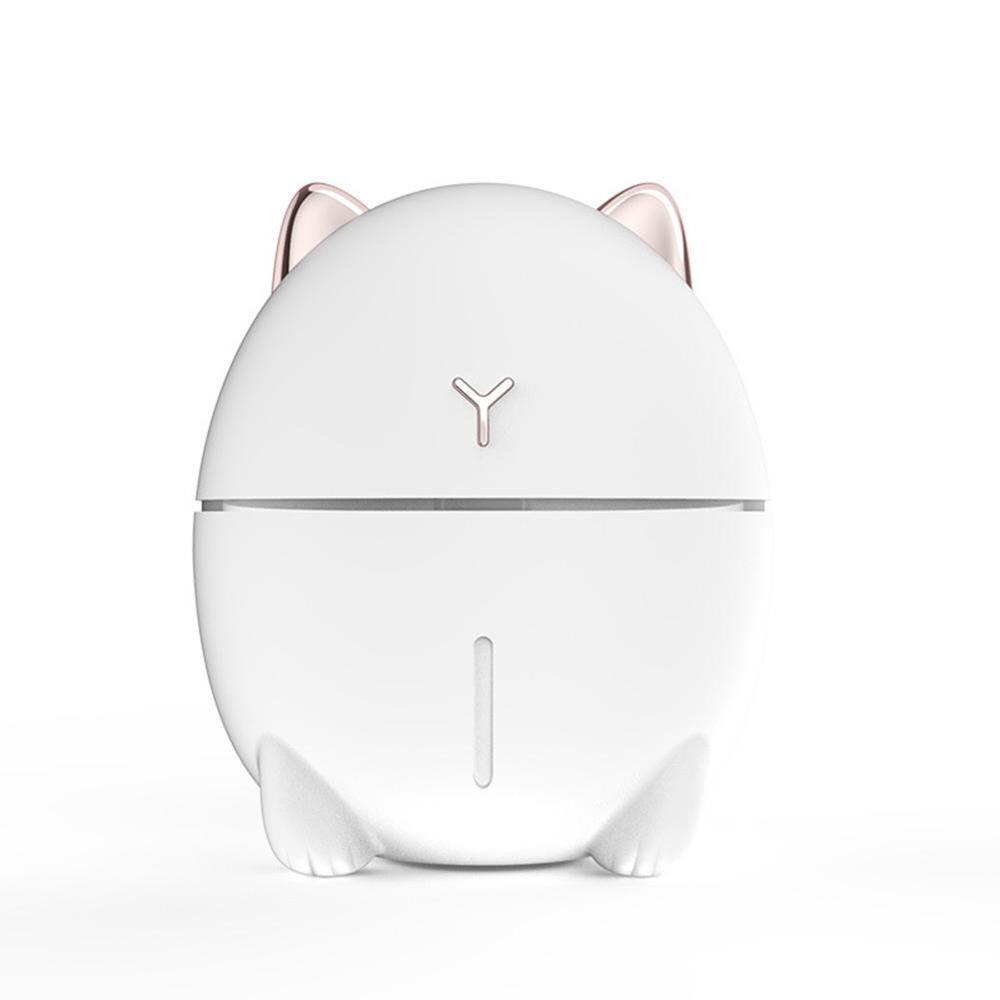 Haushalt USB Luftbefeuchter Kleine Bär Luftbefeuchter Nebel Reiniger Diffusor Luftbefeuchter Luft Aroma D5M4: Weiß