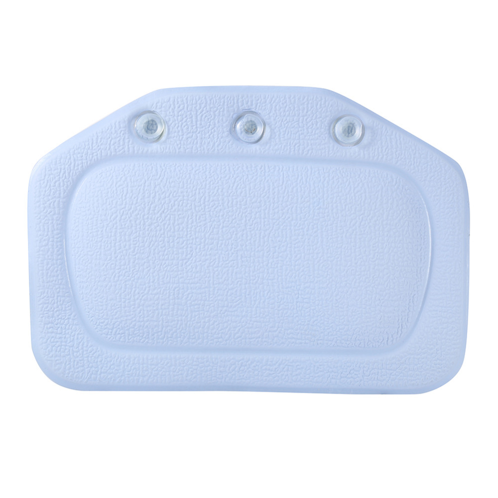 Cojín suave de PVC antideslizante para bañera, almohada acolchada para Spa, reposacabezas, cuello Res, bañera de baño, Spa: Azul