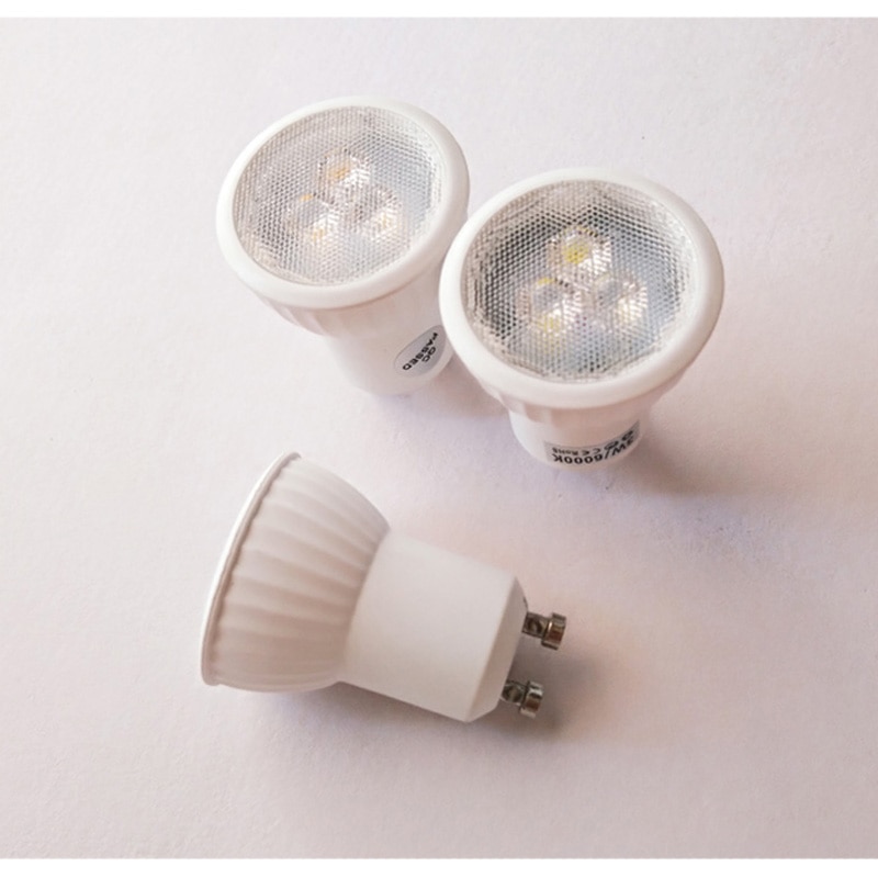 Dæmpbar 3w mini  gu10 35mm led spotlight  ac85-265v smd 2835 led lampe energibesparende led spot lampe aluminium + ppt + drev