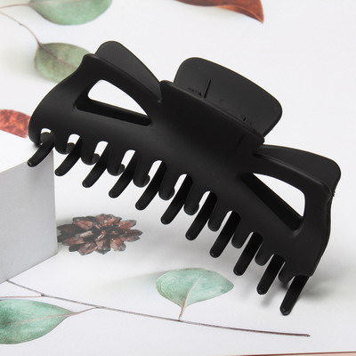 5.5inch Big Hair Claw Clip Large Plastic Hairpin Tortoiseshell Hair Clamps Crab Clips for Women Girls Hair Accessories: GRAY