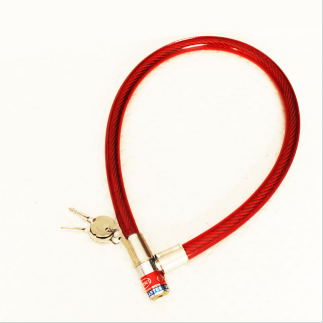 Candado antirrobo para cadena de seguridad de bicicletas y motos, accesorios de motocicleta, candado para motocicletas , 2 colores: Rojo