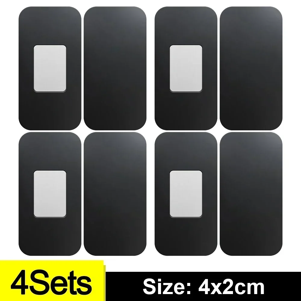 1/6Sets Magnetische Kast Vangt Deur Stop Zelfklevende Onzichtbare Verborgen Magneet Kast Meubels Kast Lade Dichter Keuken: Zilver