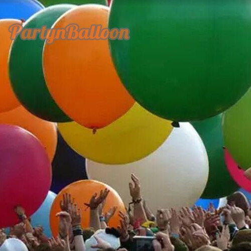 Globo de de cumpleaños de boda redondo gigante de 5 piezas, 36 pulgadas 90 CM plano grande Luft 3 pies globo de decoración
