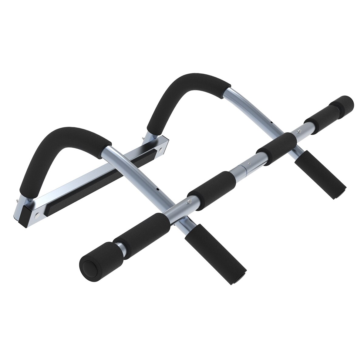 Perfect Pull-up Bar Fitness Multi-Gym Doorway Pull Up Bar Portable Gym System Steel Gym Total Upper Body Workout Bar: Silver