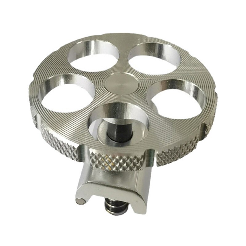 Magnetic Hinge Clamp Plate for Brompton, Anodized Button,Black Gold Red Silver Titanium,Diamond Grade G99D: Silver