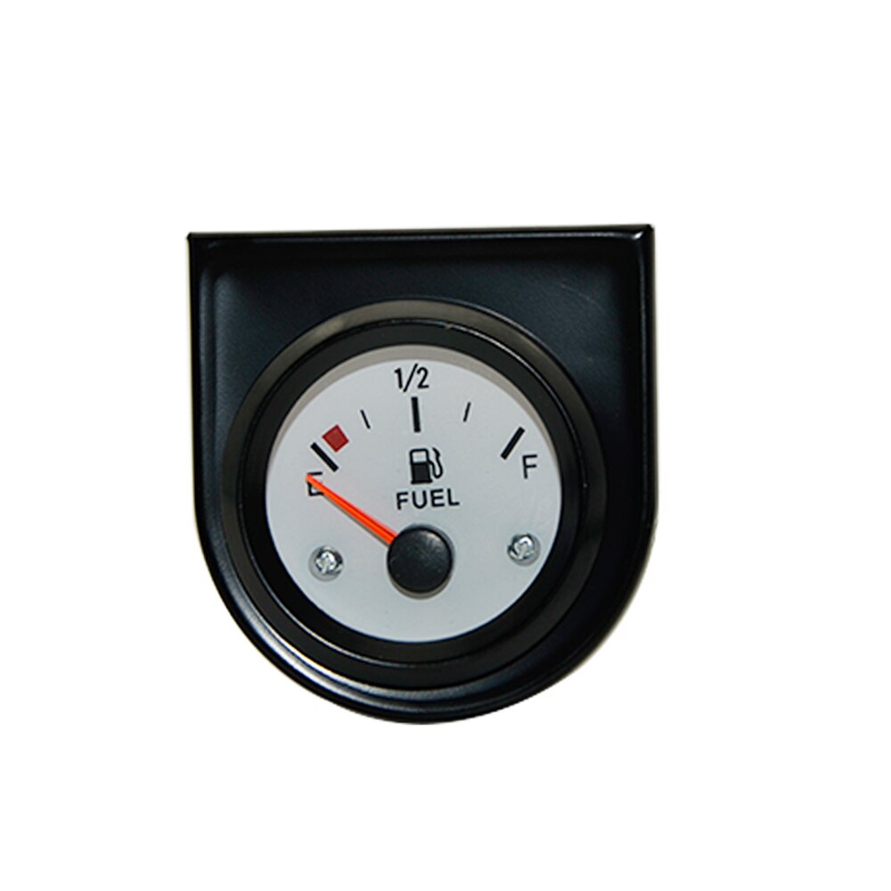 Product 2&quot; 52mm Fuel Level Gauge with White Face White Led with Gauge Holder Combination